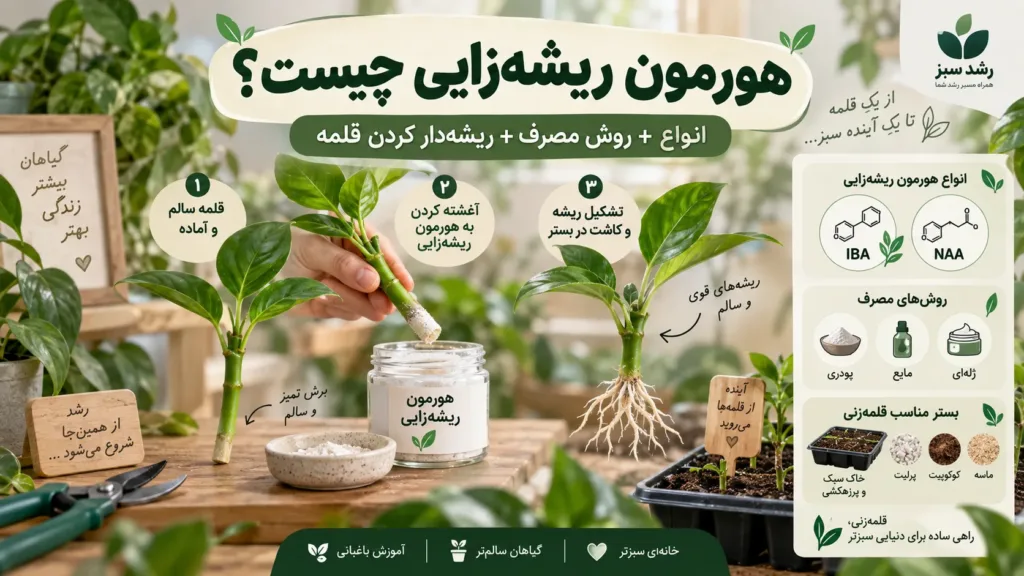 هورمون ریشه زایی چیست و آموزش ریشه دار کردن قلمه